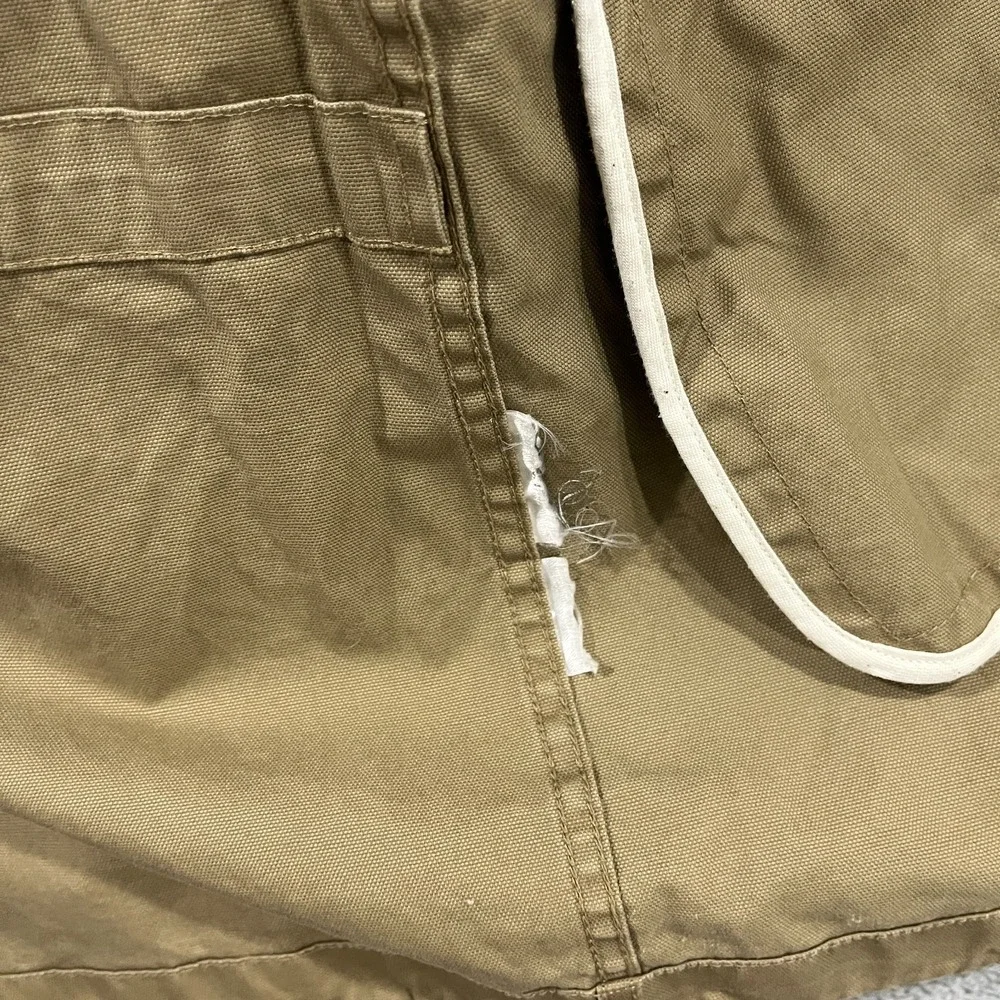 Levi's Jacket Mens‎ Large Canvas Hooded Full Zip Military Field Coat Pockets